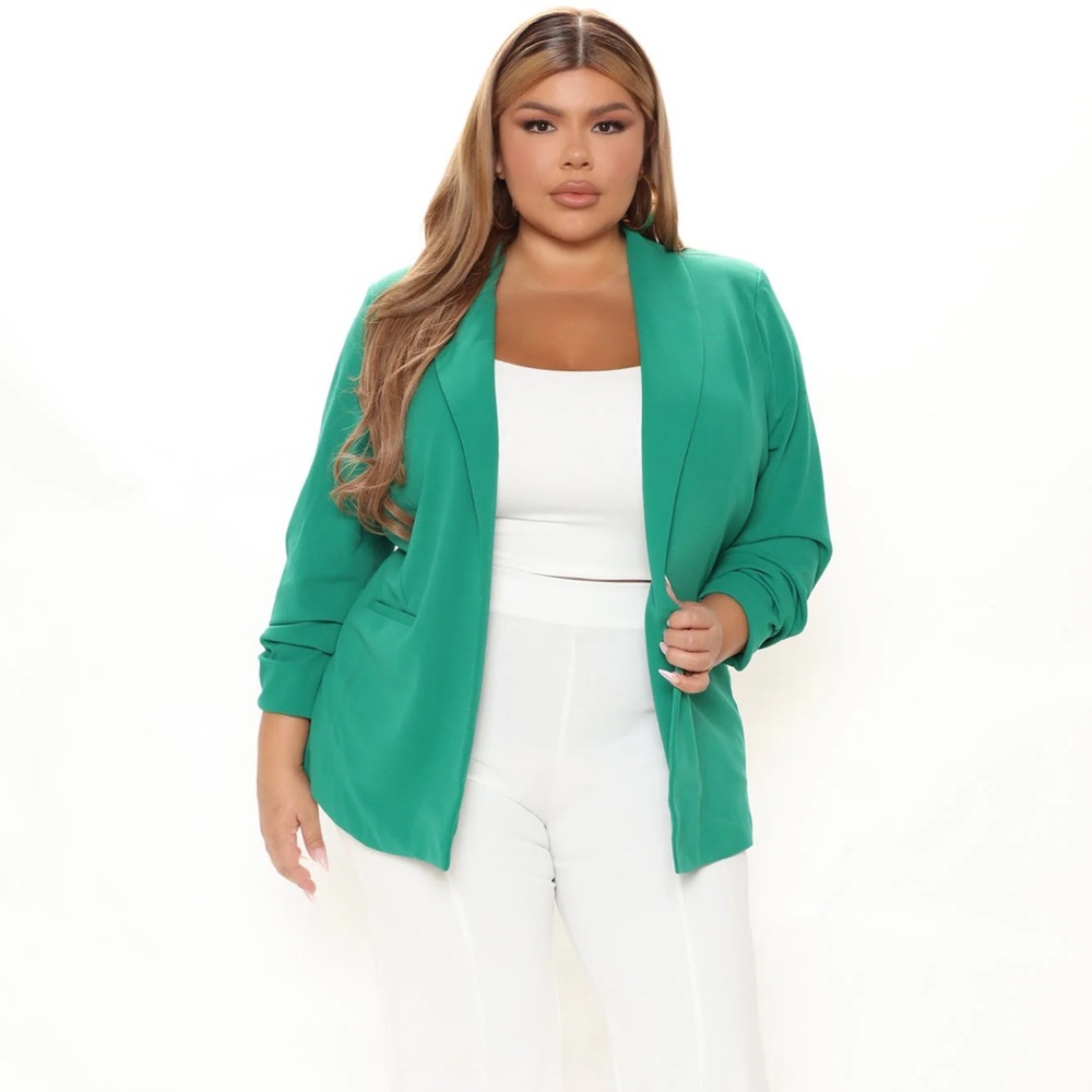 The Celine Blazer - Kelly Green